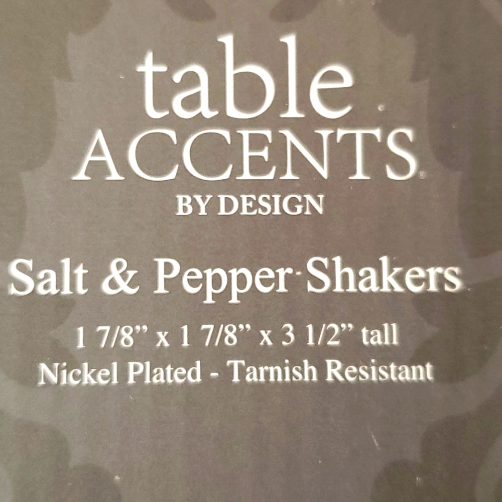 NWT. Table Accents, Salt & Pepper Shaker. - Picture 10 of 10